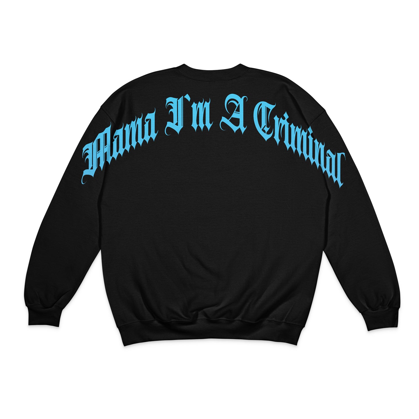 Heavy Cotton Premium Curved Logo Crewneck "Blue & Red"