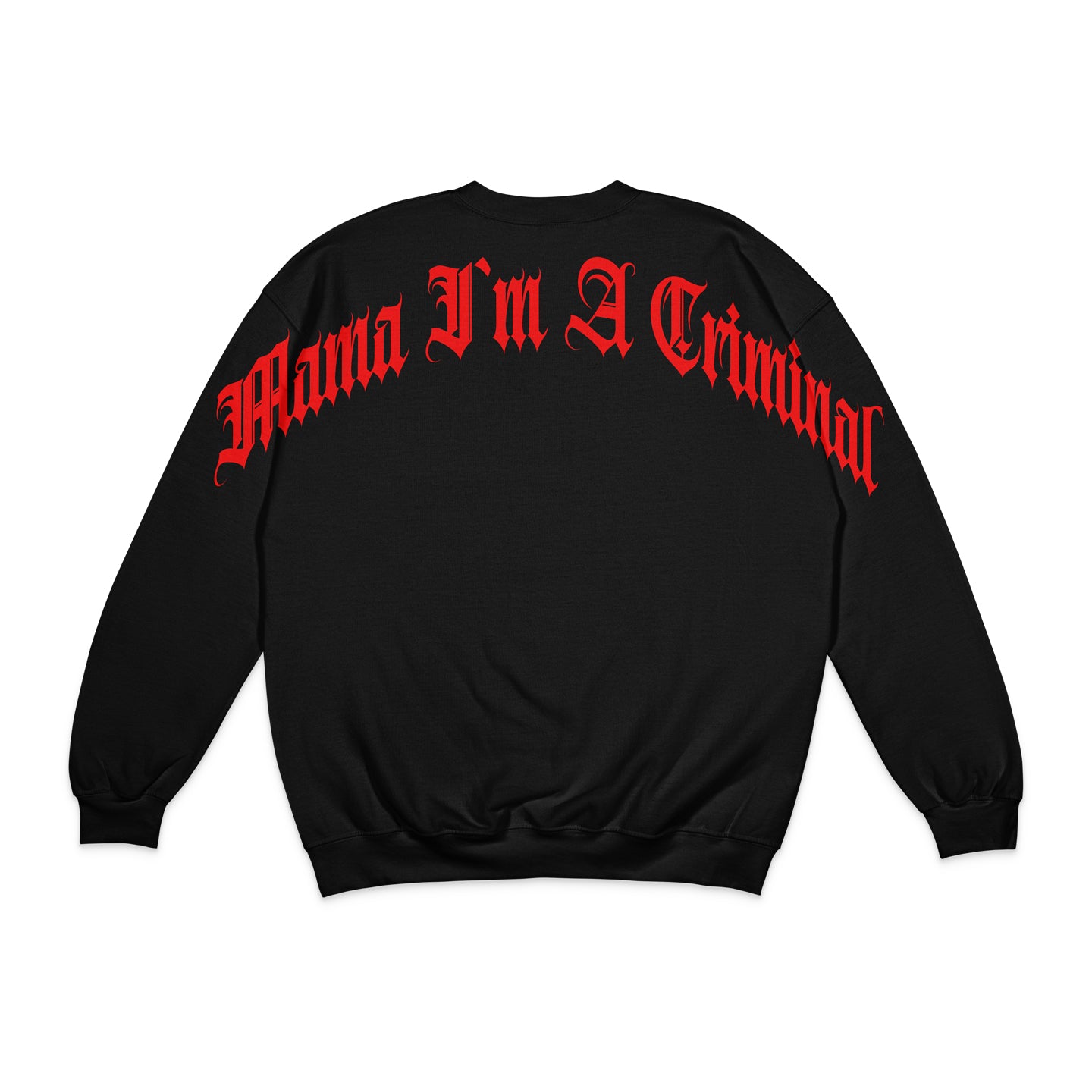 Heavy Cotton Premium Curved Logo Crewneck "Blue & Red"