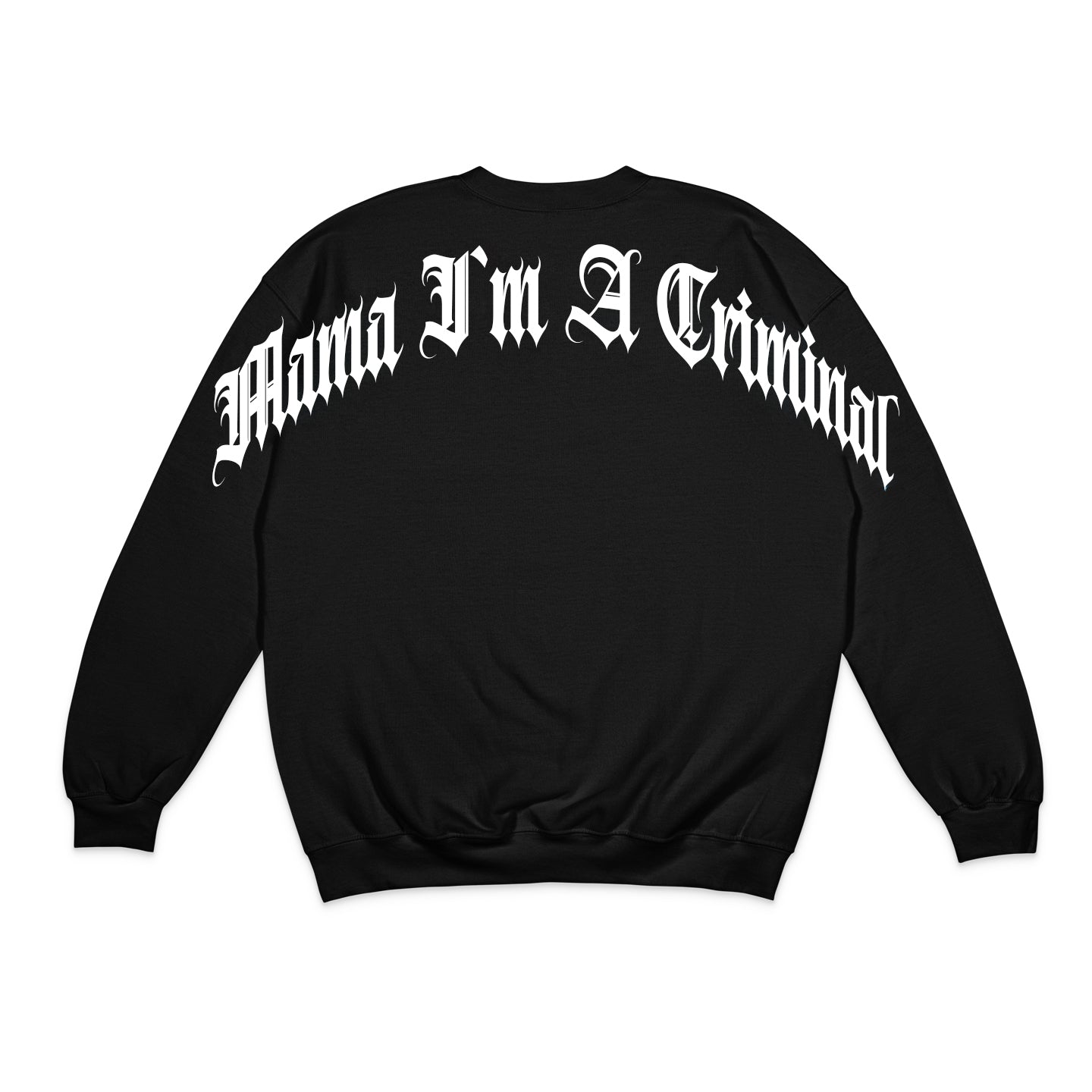 Heavy Cotton Premium Curved Logo Crewneck BLK