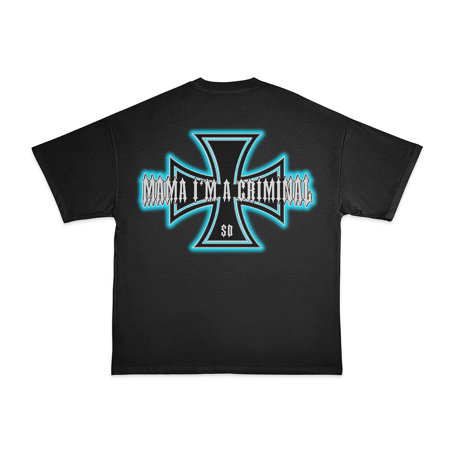 Calssic Blue Iron Cross T-Shirt