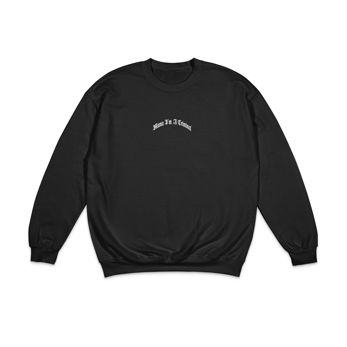 Classic Heavy Cotton Premium "Stiched" Curved Logo Crewneck