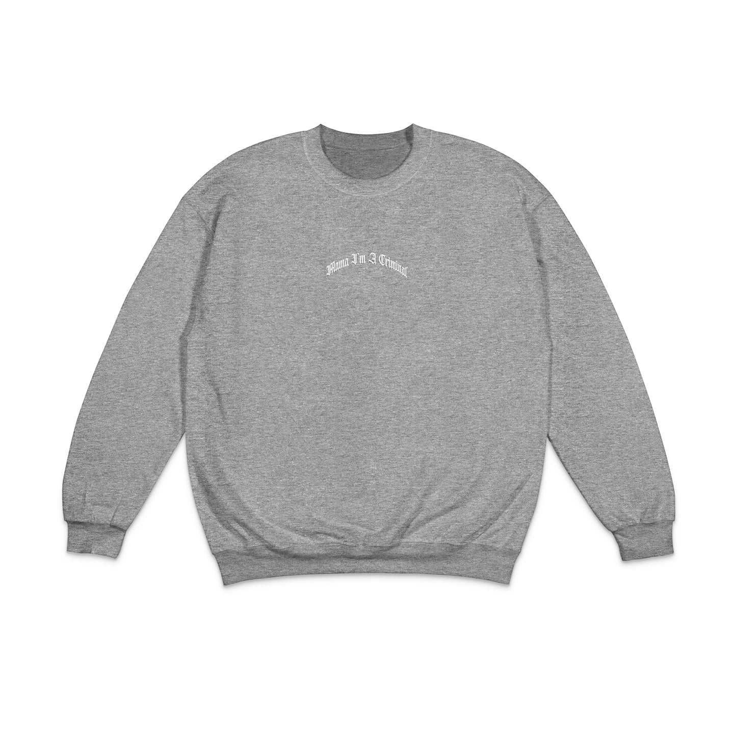 Classic Heavy Cotton Premium "Stiched" Curved Logo Crewneck